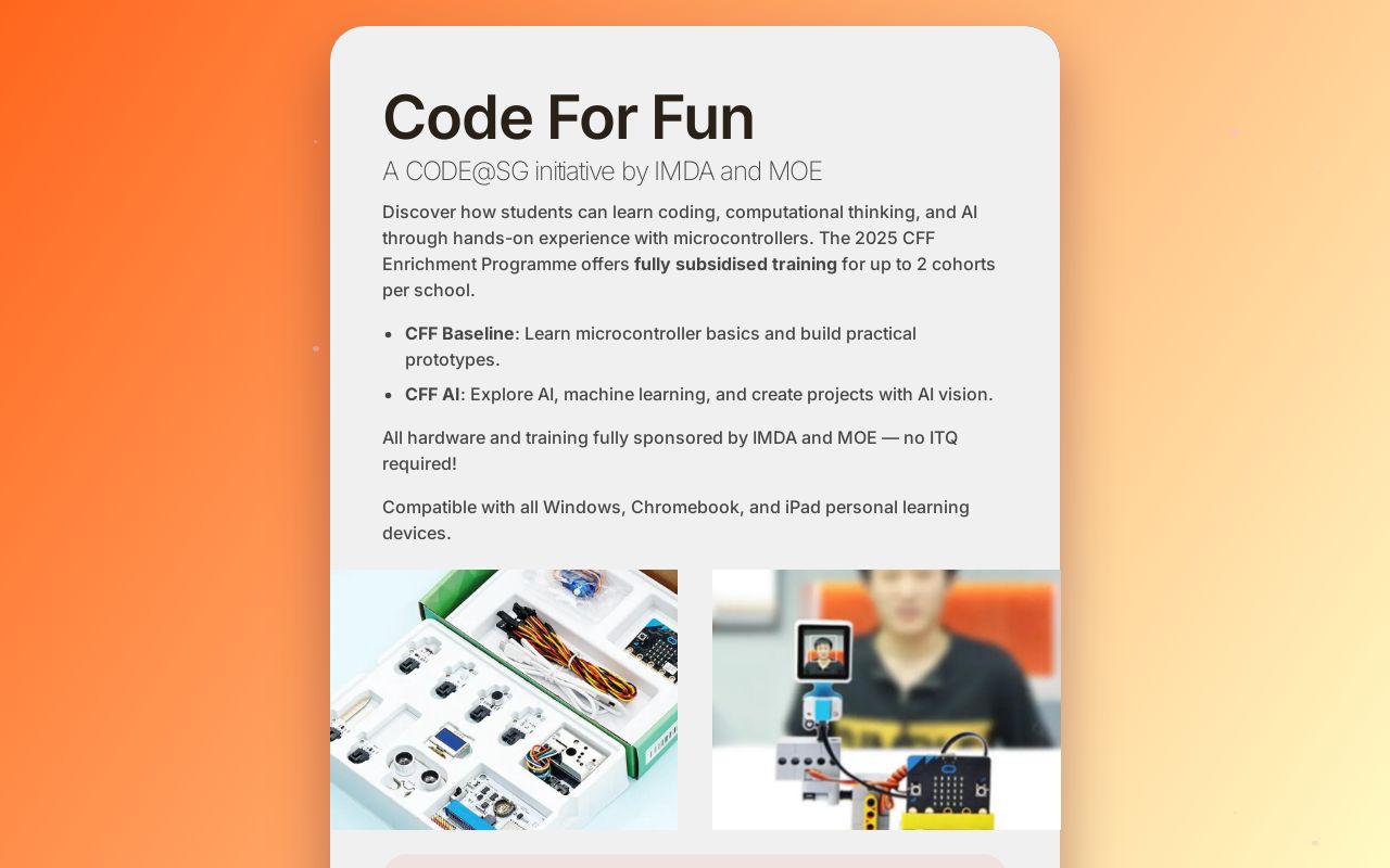 Code For Fun (Secondary) Singapore
